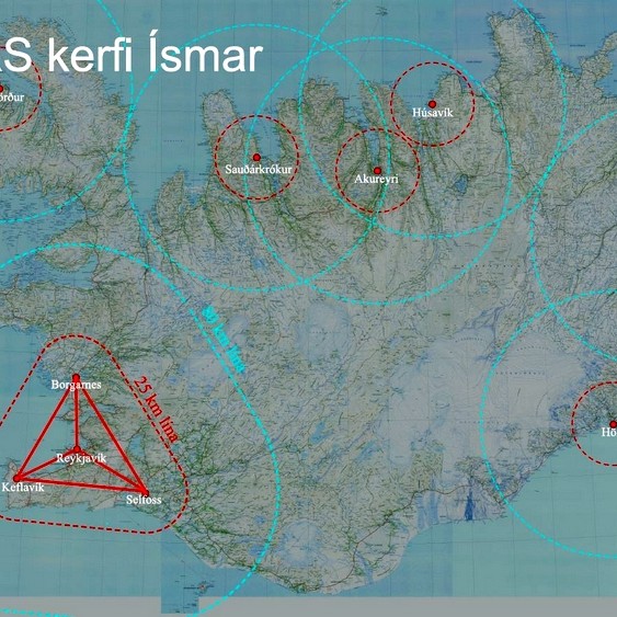 Framfarir í mælingum á mið-norðurlandi