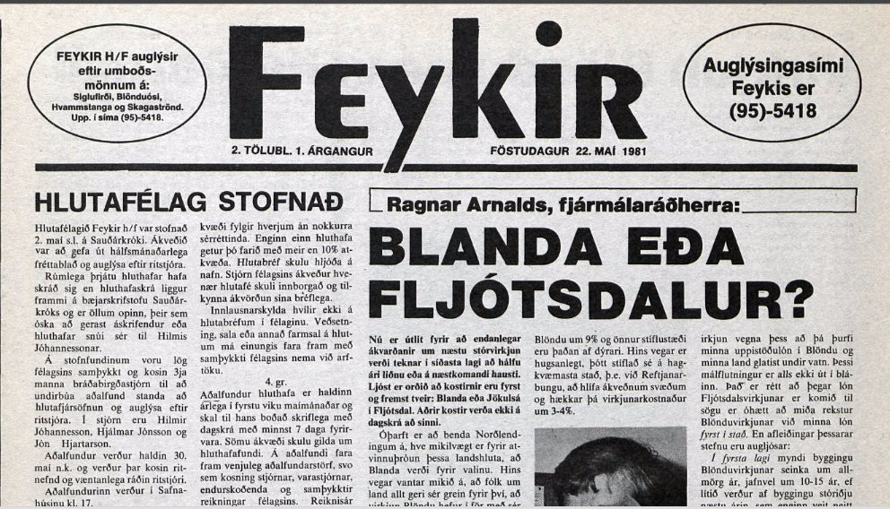 Fyrstu 29 árgangar Feykis eru nú aðgengilegir í timarit.is og innan tíðar verður hægt að lesa þar öll Feykisblöð sem eru ársgömul eða eldri.