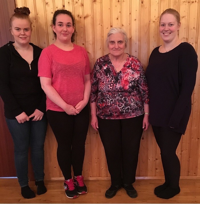 Frá vinstri: Arnrún Ösp Guðjónsdóttir, Jóna Margrét Sigurðardóttir, Árný Margrét Hjaltadóttir formaður og Hafrún Kjellberg.