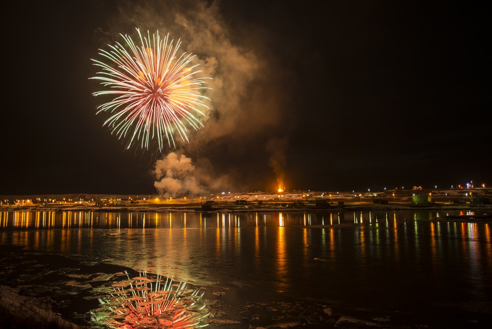 Áramót í rjómablíðu á Blönduósi