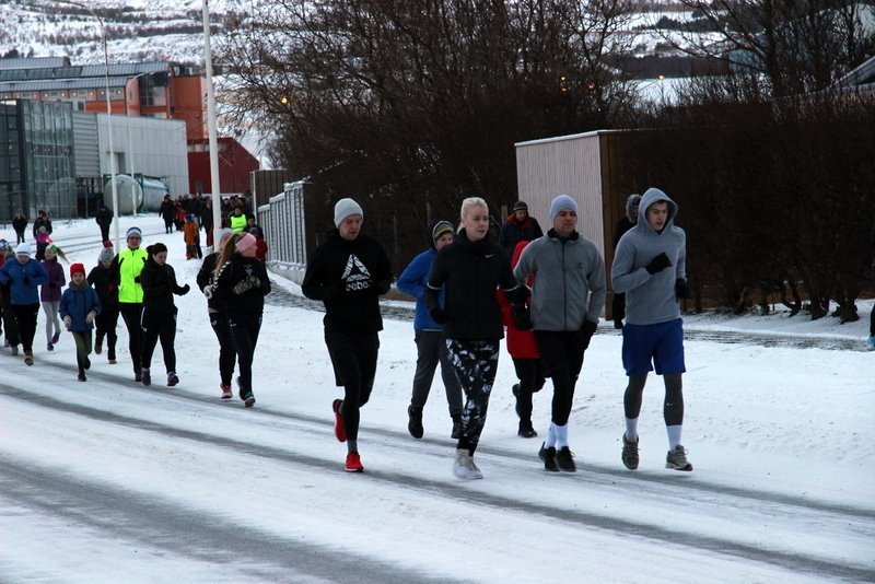 Frá hlaupinu í fyrra. PF.