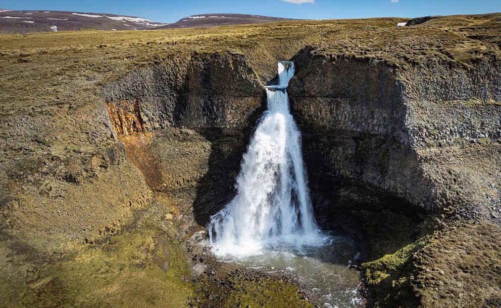Við Bergárfoss í Víðidal. MYNDIR: RÓBERT DANÍEL