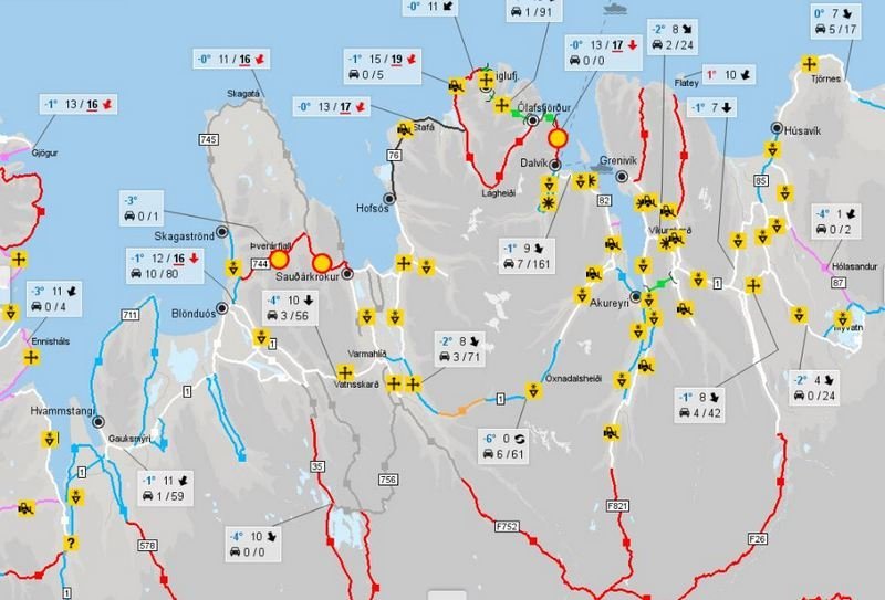Þverárfjallsvegur lokaður