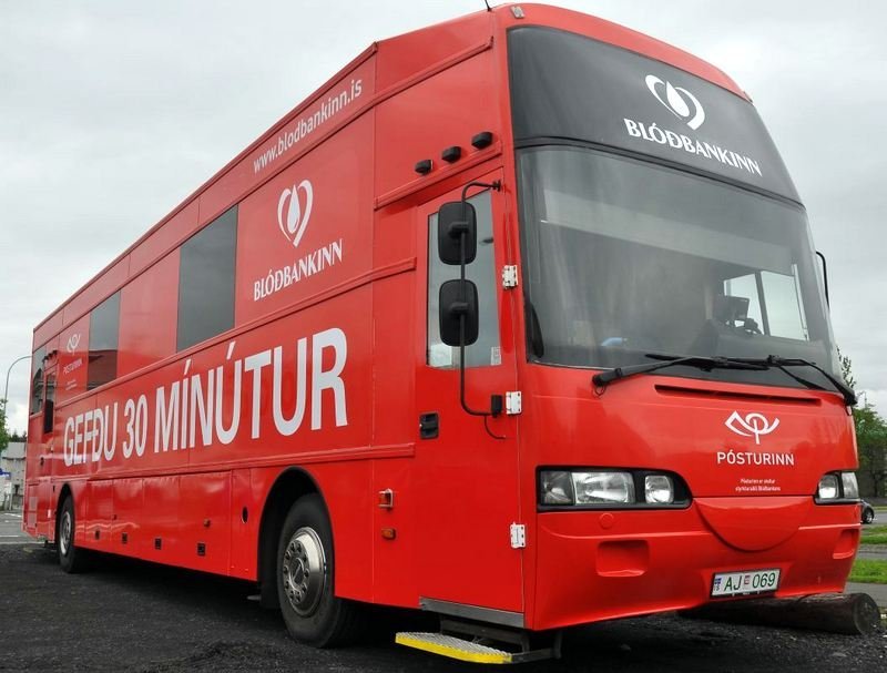 Blóðbankabíllinn verður á planinu við Skagfirðingarbúð. Mynd:Blóðbankinn