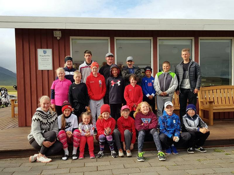 Þátttakendur í golfmaraþoninu. Mynd: Af vef www.gss.is