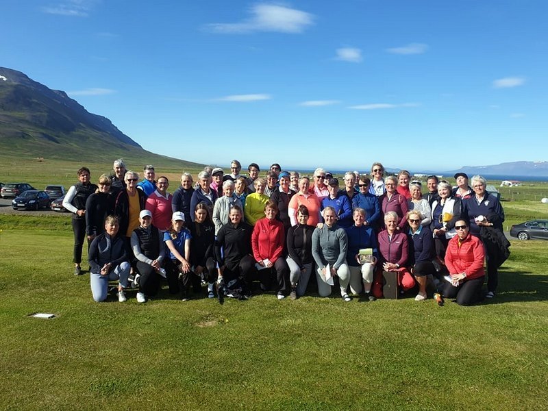 Þátttakendur á Kvennamóti GSS. AÐSEND MYND.