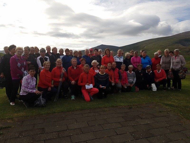 Það var mikið stuð á Opna kvennamót GSS. MYND: Golfklúbbur Sauðárkróks