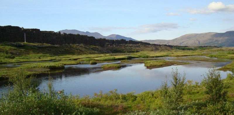 Frá Þingvöllum. Mynd af vef www.fullveldi1918.is