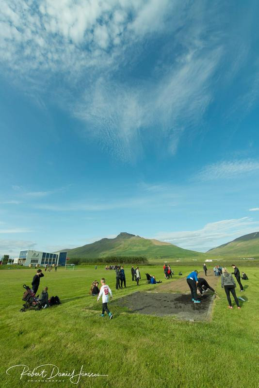Veðrið lék við þátttakendur. Mynd: Róbert Daníel Jónsson