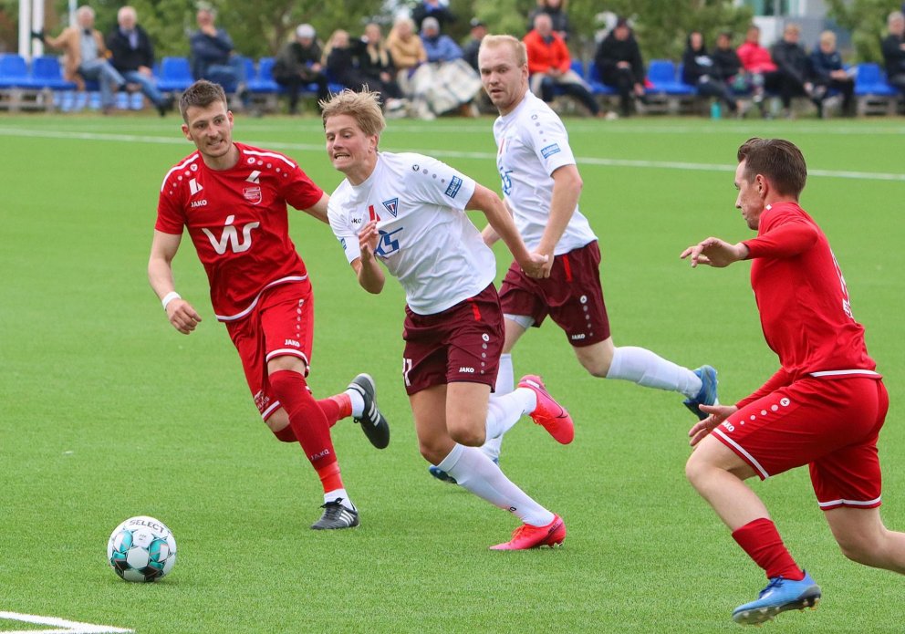 Arnar Ólafsson lék sinn 100. leik fyrir Tindastól í dag. Mynd: ÓAB