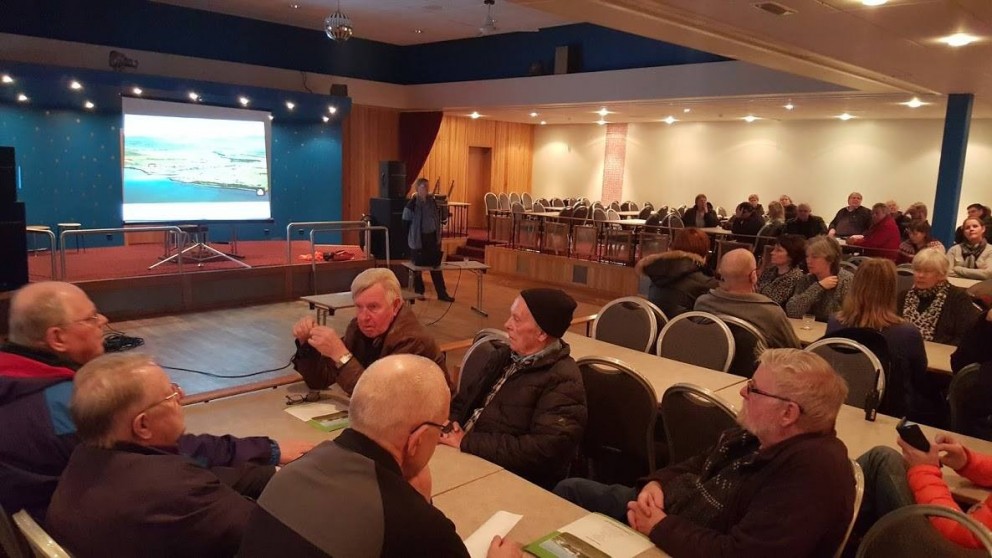 Ánægja var með íbúafundinn á Blönduósi. Mynd/Fb-síða Blönduósbæjar.