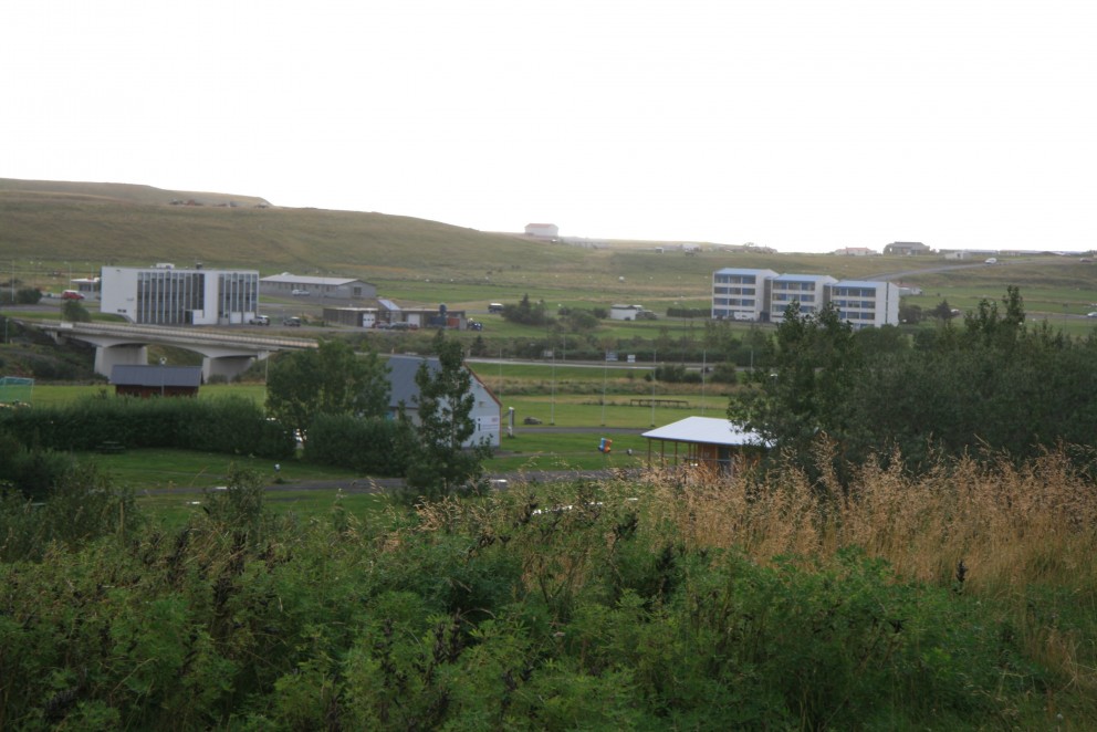 Íbúar Flúðabakka 1 og 3 hafa áhyggjur af frárennslismálum vestan Blöndu. Mynd: KSE.