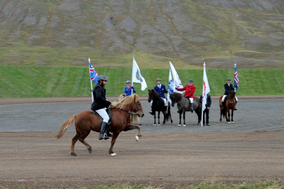 Frá Landsmótssvæðinu á Hólum í Hjaltadal. Ljósm./BÞ
