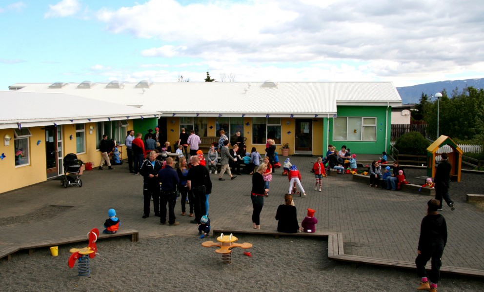 Yngra stig leikskólans Ársala á Sauðárkróki við Víðigrund. Mynd/BÞ