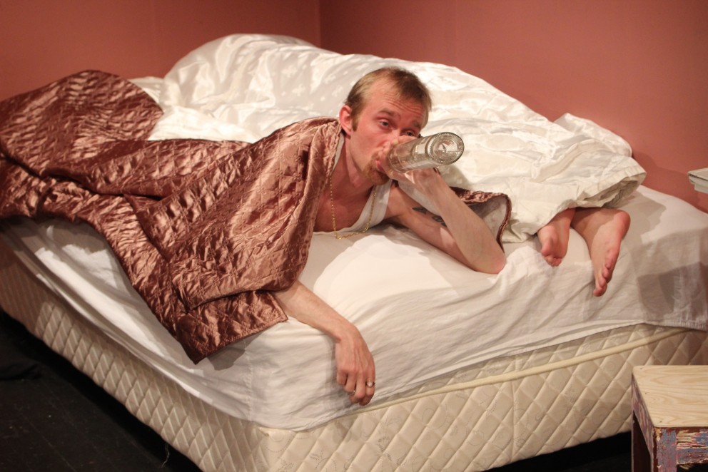 Frá æfingu á leikritinu. Mynd: KSE