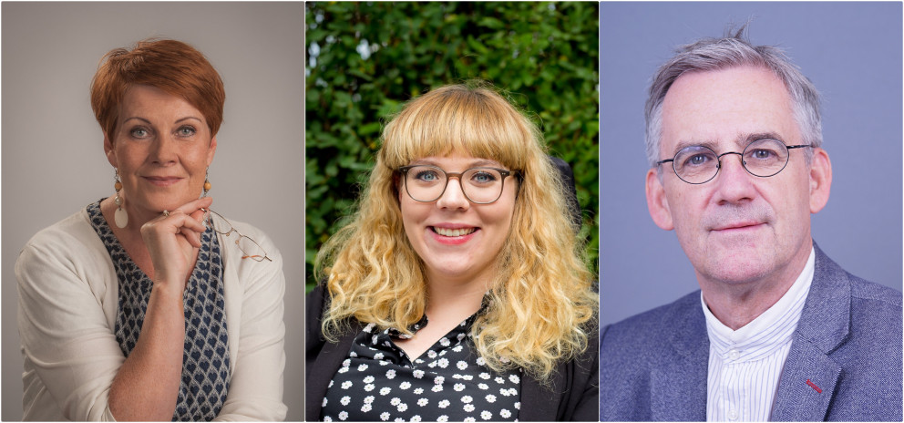 Ólína Kjerúlf Þorvarðardóttir, Inga Björk Bjarnadóttir og Guðjón Brjánsson.