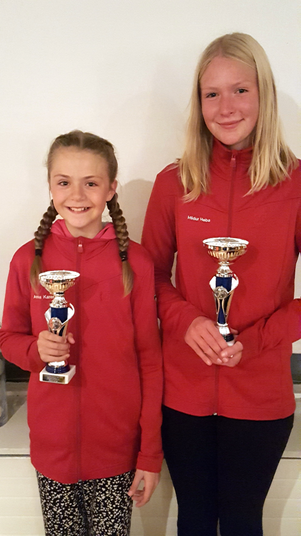 Norðurlandsmeistararnir Anna Karen Hjartardóttir og Hildur Heba Einarsdóttir. Mynd: Hjörtur Geirmundsson