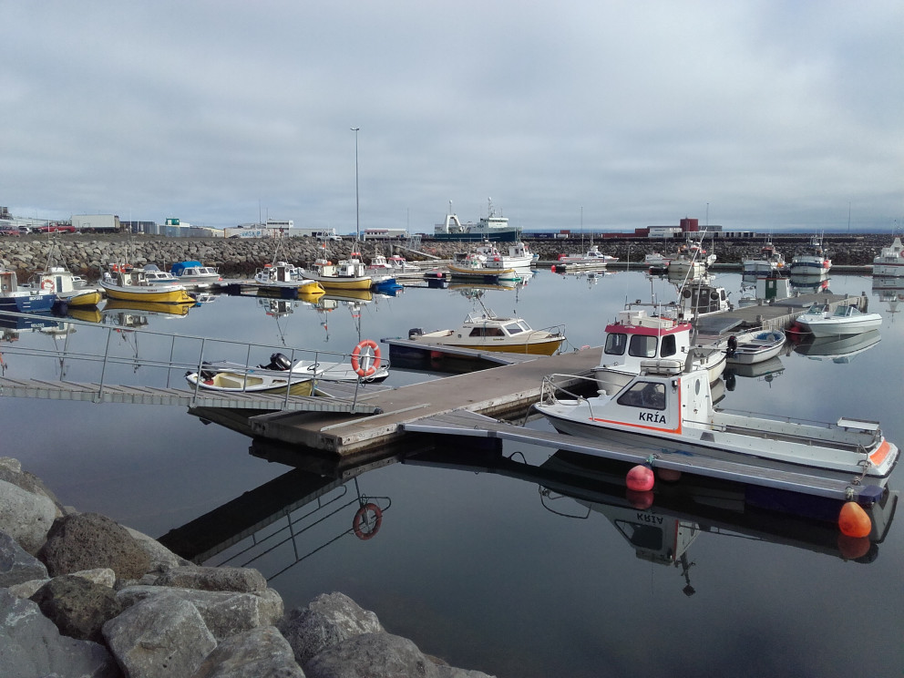 Séð yfir smábátahöfnina á Sauðárkróki. Mynd: PF