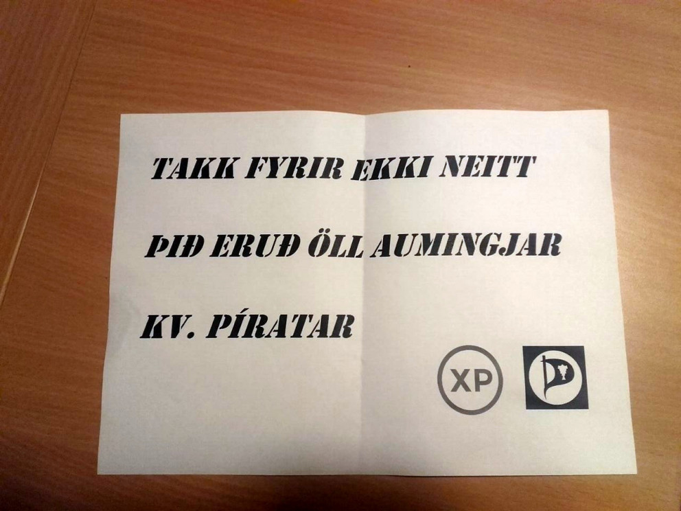 Framsóknarmenn standa ekki að baki Aumingjabréfsins.