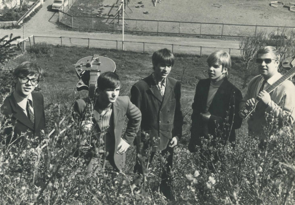 Flottir kappar á árum áður, Jóhann Friðriksson, Valgeir Kárason, Guðni Friðriksson, Hörður G. Ólafsson og Sveinn Ingason. Myndin fengin af fésbókarsíðu Skagfirðingafélagsins.