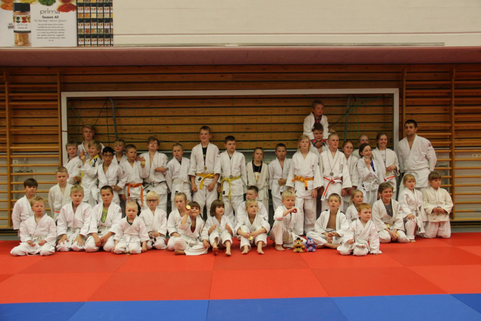 Keppendur á Vormóti Tindastóls í Júdó 2017. Mynd Katharina Sommermeier.