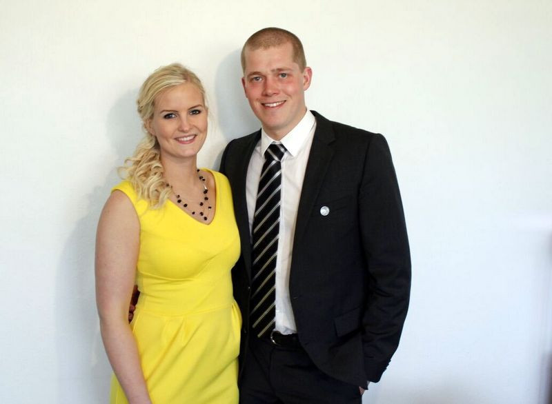 Guðrún Eik og Óskar Már. Mynd úr einkasafni.
