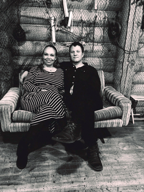 Matgæðingarnir Ástrós og Valtýr á Skagaströnd.