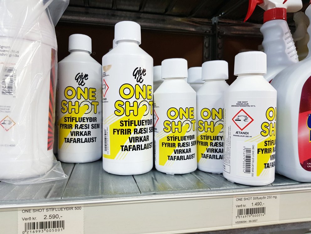 Margar gerðir eru til af stíflueyðum og er One shot einn þeirra. Mynd: PF.