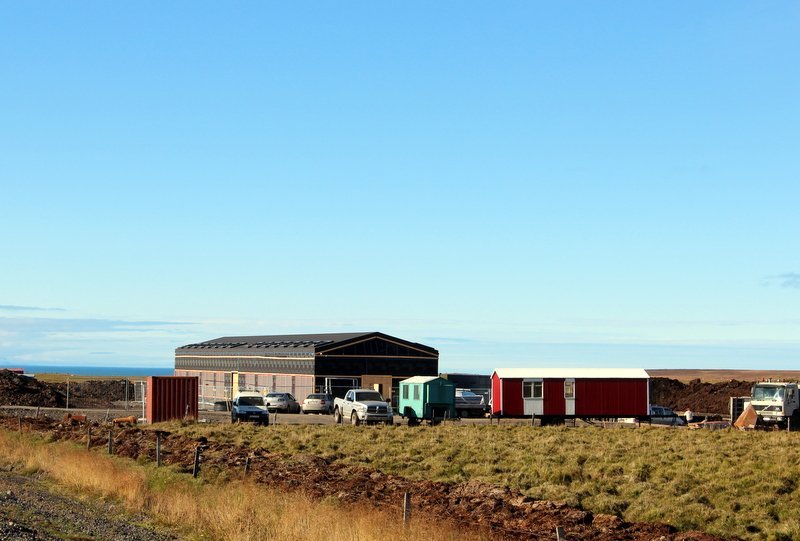 Gagnaverið á Blönduósi. Myndin er tekin í september. Mynd:FE