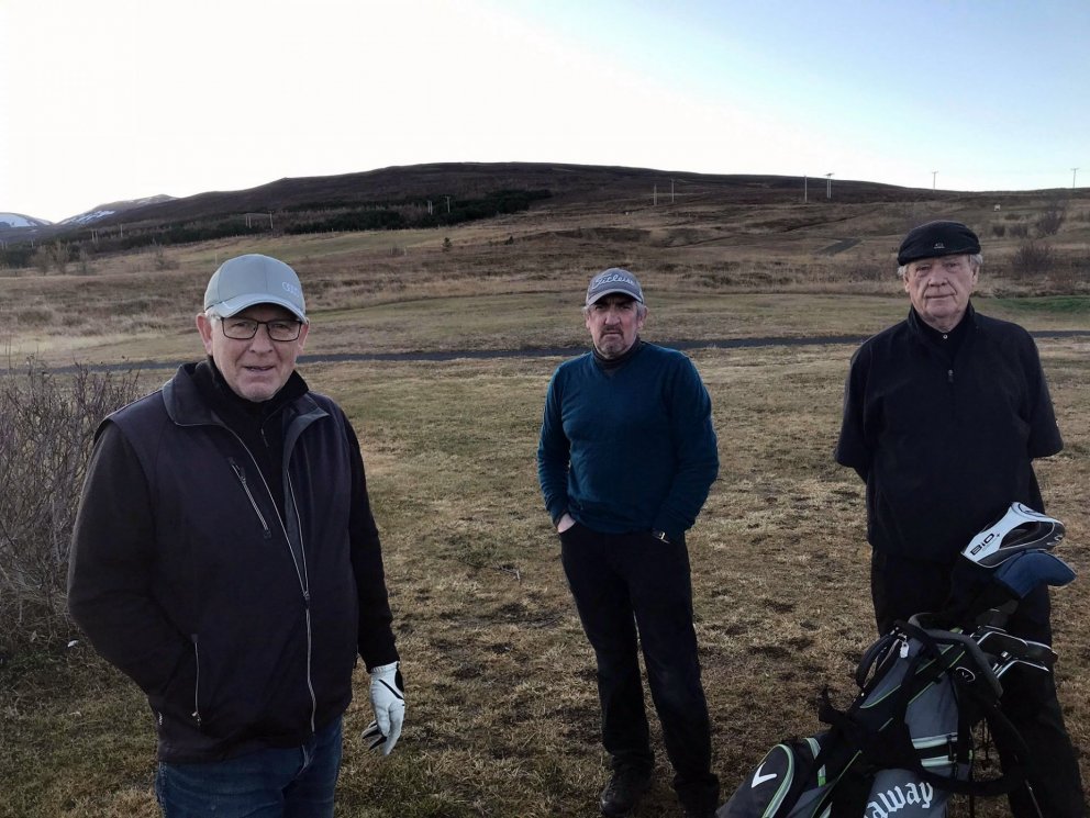 Reynir Braðdal, Guðmundur Árnason og Sigurgeir Þórarinsson. Mynd: KBH.