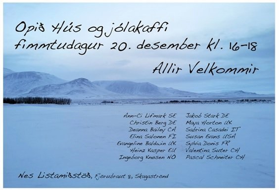 Opið hús og jólakaffi í Nes Listamiðstöð í dag