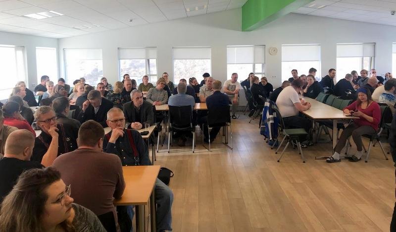 Veisla í landvinnslu fyrirtækisins á Sauðárkróki. Mynd: FB Fisk Seafood.