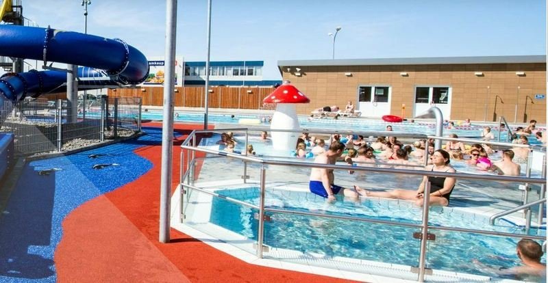 Frá sundlauginni á Blönduósi. Mynd af heimasíðu.