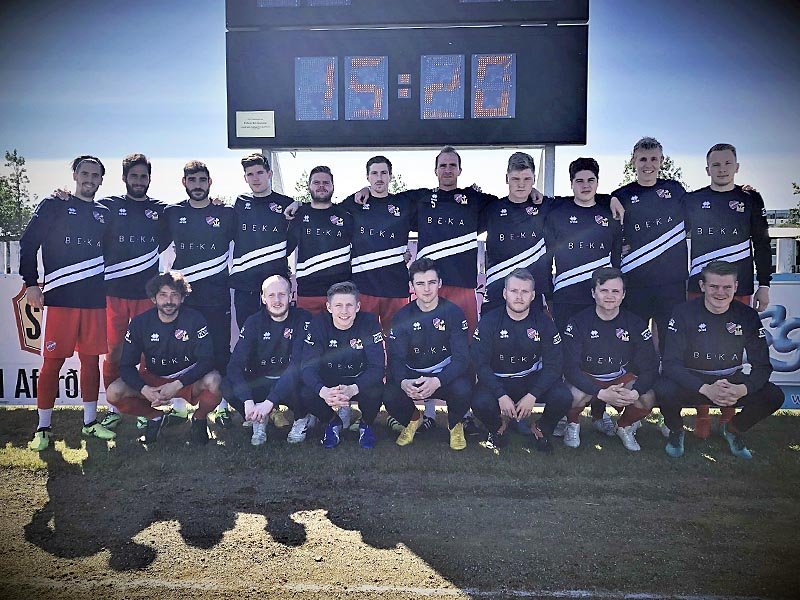 Lið Kormáks/Hvatar. MYND AF FB