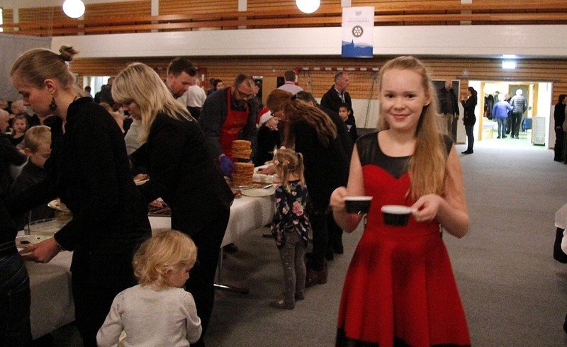 Frá Jólahlaðborði Rótarýklúbbs Sauðárkróks 2015. MYND: ÓAB