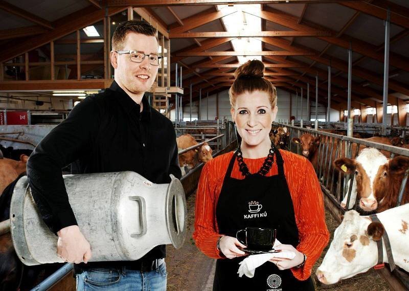 Bændurnir í Garði í Eyjafjarðasveit, Einar Örn Aðalsteinsson og Sesselja Barðdal. Aðsendar myndir