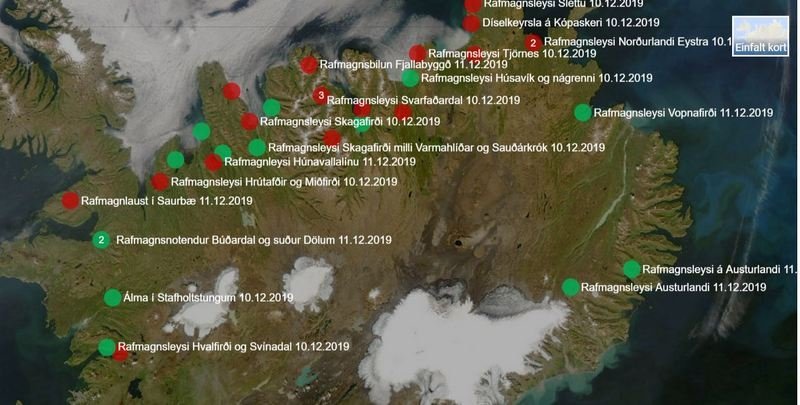 Enn rafmagnstruflanir á Norðurlandi vestra