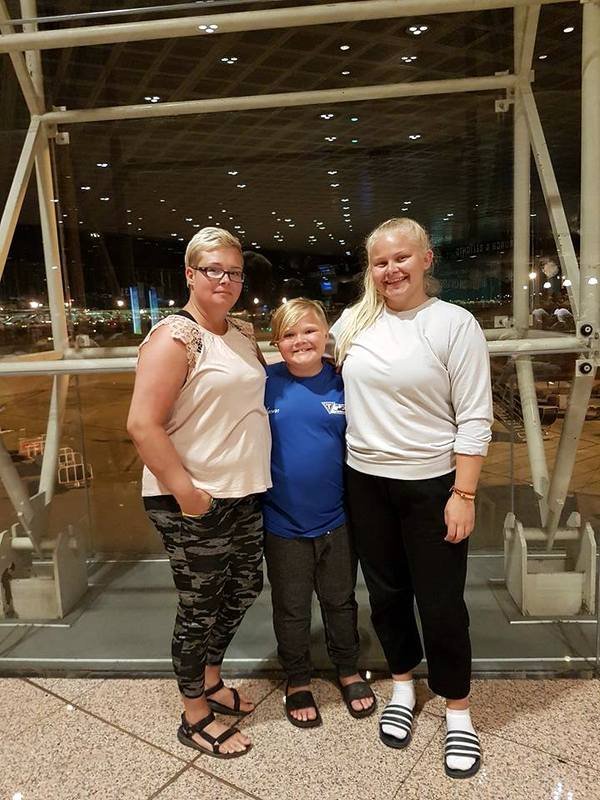 Matgæðingurinn Þorgerður Eva með börnum sínum, Sindra Snæ og Sigrúnu Þóru.
