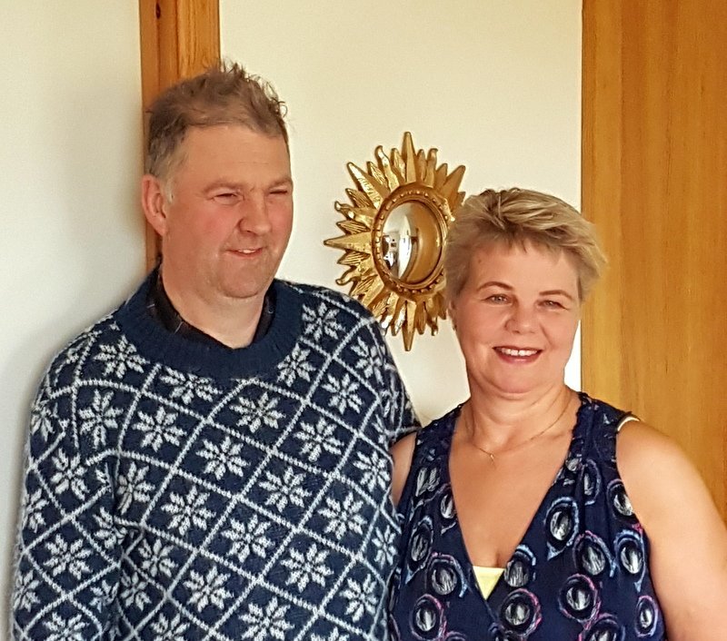 Matgæðingarnir Karl og Valgerður á Mýrum. Aðsend mynd.
