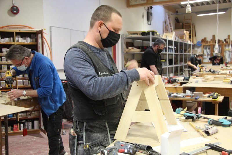 Það hefur verið unnið af kappi í trésmíðadeild FNV þessa dagana. Myndir:FE