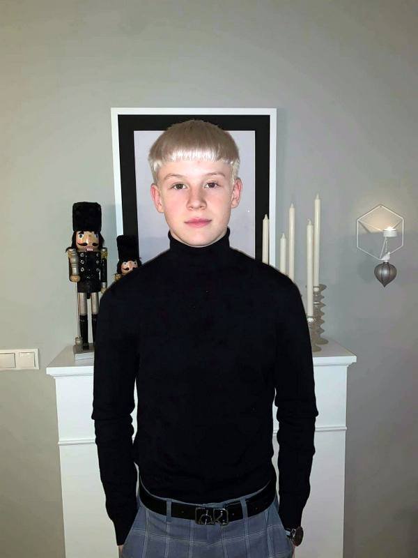 Sveppi fatahönnuður. Aðsendar myndir