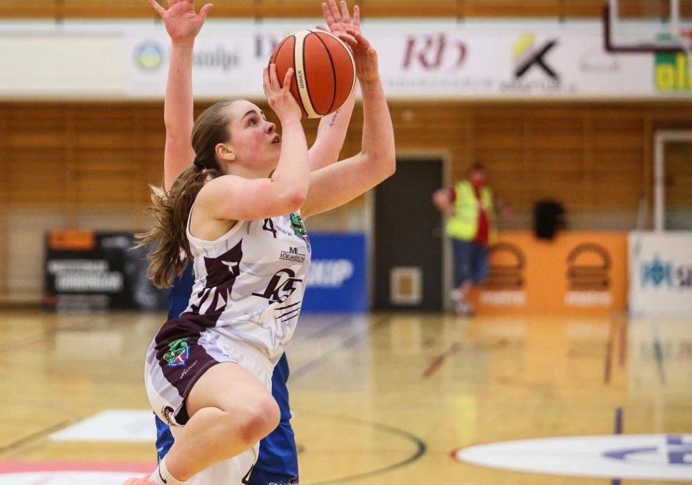 Eva Wium á fullri ferð. MYND: HJALTI ÁRNA