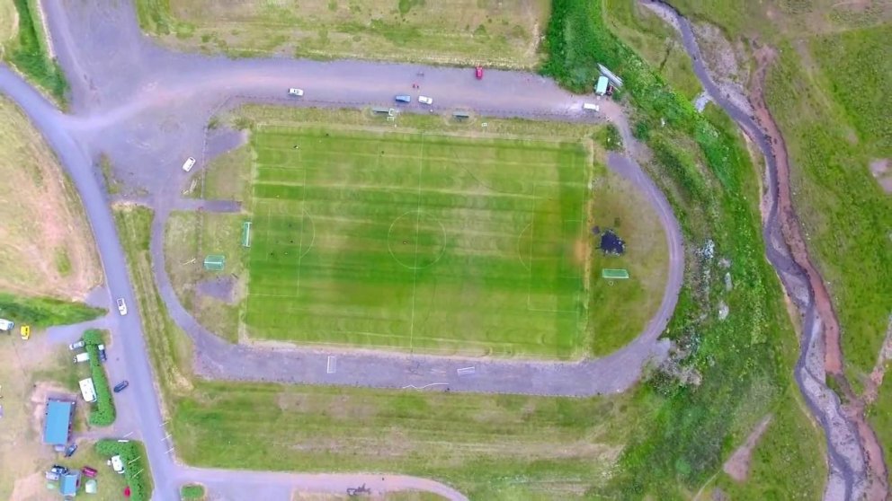 Kirkjuhvammsvöllur. Mynd: Húnaþing vestra