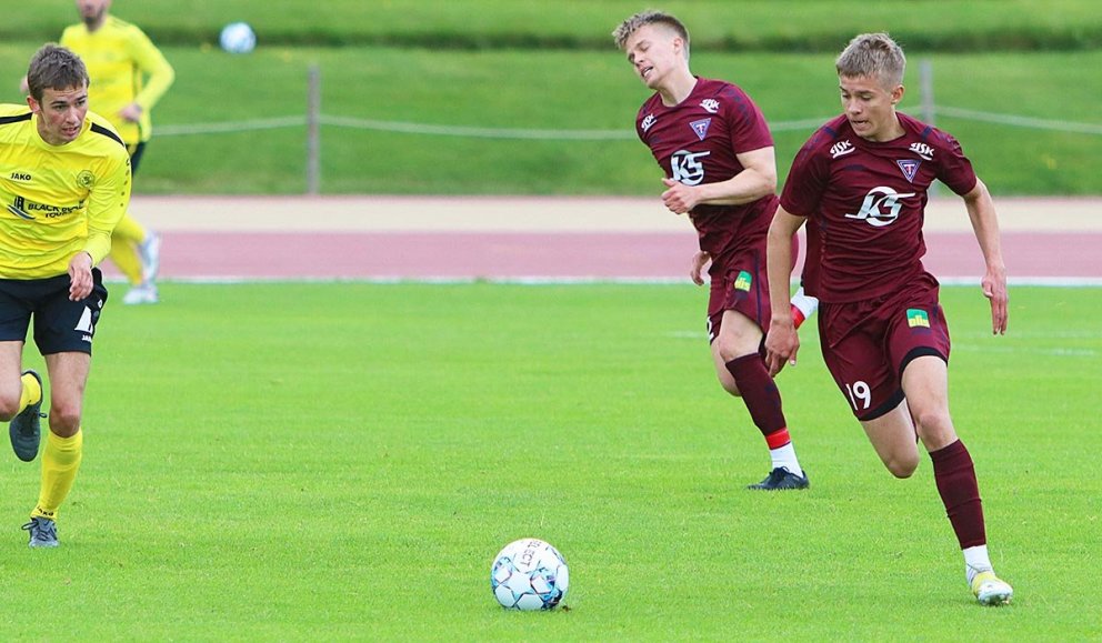 Bræðurnir Hólmar og Bragi á fullri ferð í dag. MYND: ÓAB