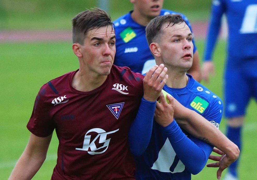 Konni gerði fjórða markið í gær. MYND: ÓAB