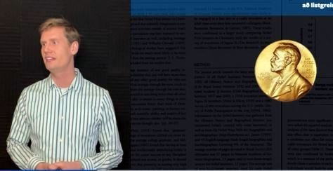 Skjáskot af Ingva Hrannari flytja erindi sitt á Skólaþingi sveitarfélaga sem fram fór í gær.