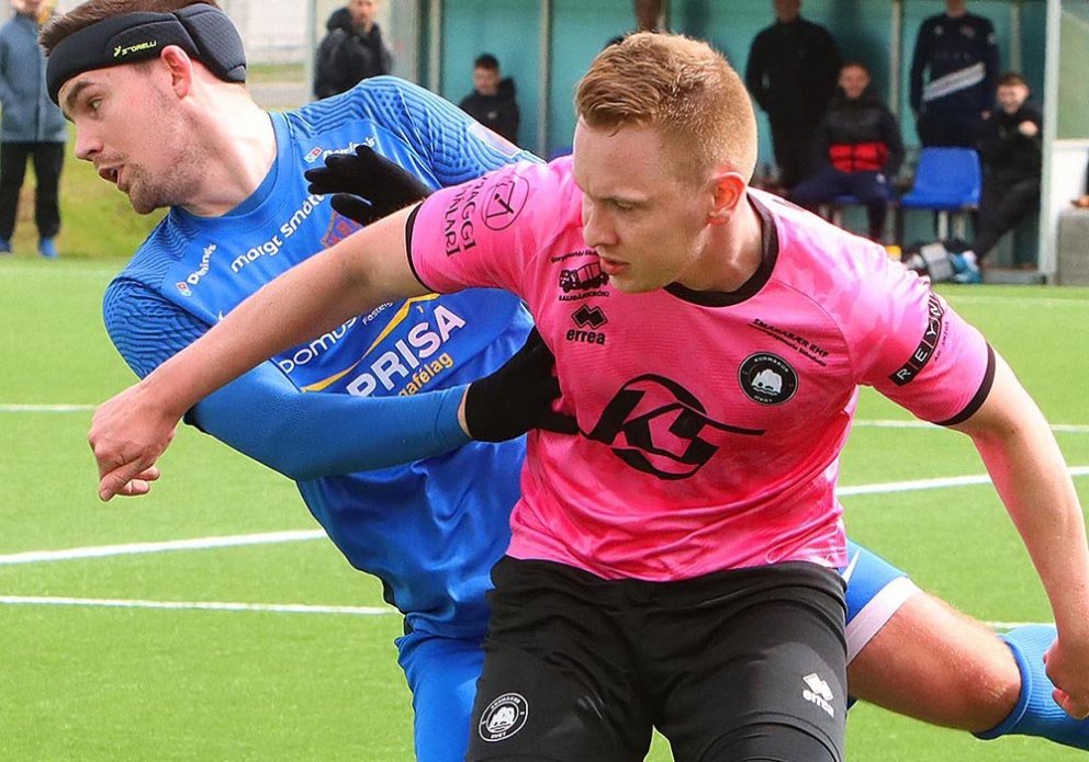 Ingvi Rafn gerði mark Kormáks/Hvatar í gær. Þessi mynd er frá því fyrr í sumar. MYND: ÓAB