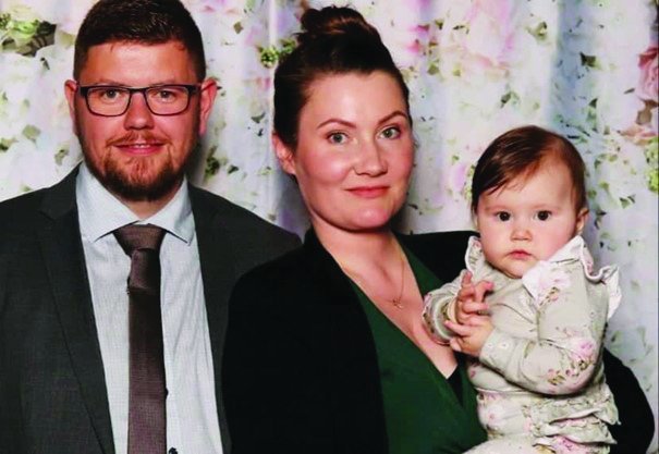 Ingvar Gýgjar og Eygló Amelía ásamt dóttur þeirra Áróru Eldey. MYND AÐSEND