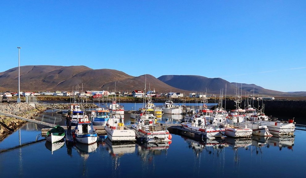 Séð yfir smábárahöfnina á Skagaströnd. MYND: ÓAB