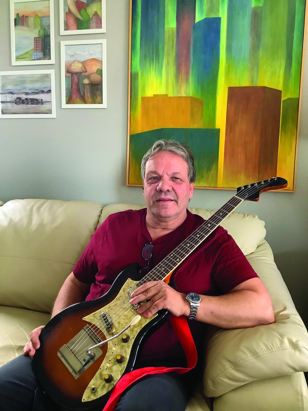 Hörður með Framusinn. Mynd: Aðsend